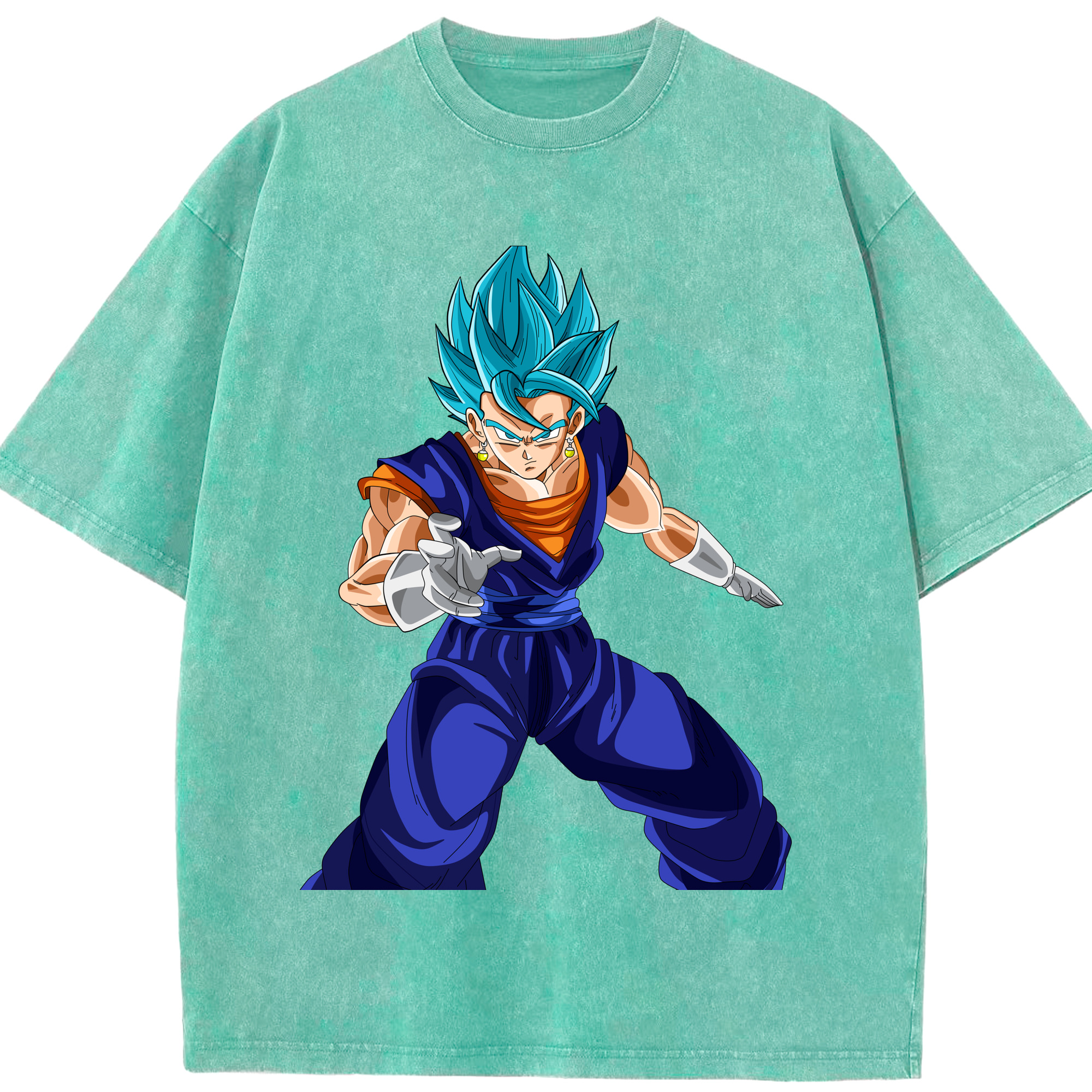 （画像用） ドラゴンボール ベジット DRAGON BALL Vegetto 綿100% ヴィンテージ風 半袖Tシャツ（フロントプリント）